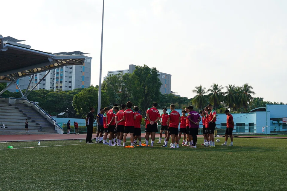 Balestier Khalsa mengadakan sesi latihan Balestier Khalsa di Stadium Serangoon pada 14 Ogos.