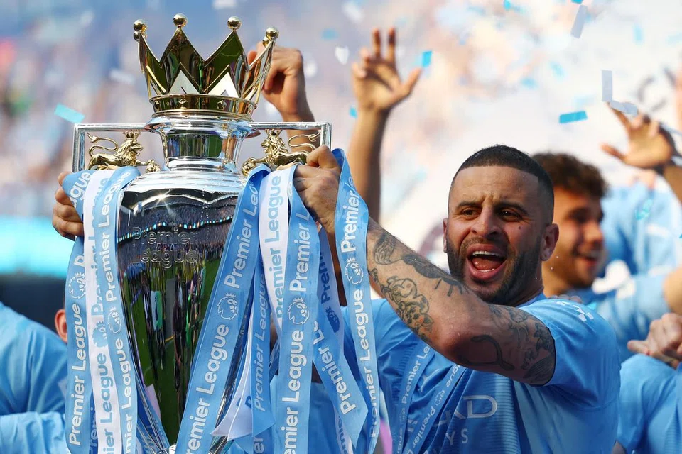 Pemain pertahanan Kyle Walker, yang menyertai Manchester City pada 2017, berimpian untuk memenangi kejuaraan Liga Perdana England buat kali kelima berturut-turut.