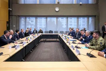 AS, rundingan damai Ukraine, isu keselamatan