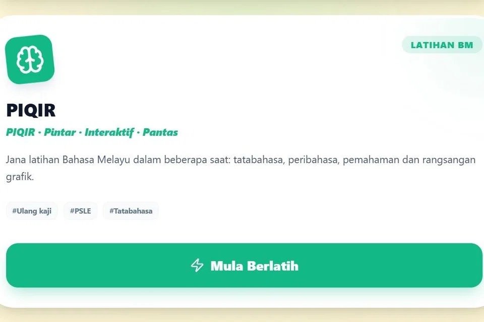 Mantan guru dan sasterawan, Cikgu Karmin Abbas, menghasilkan beberapa aplikasi kecerdasan buatan (AI) yang sesuai digunakan pelajar, guru dan ibu bapa. Salah satu daripadanya ialah PIQIR yang membolehkan guru atau ibu bapa menjana kertas ujian atau latihan bagi mata pelajaran Bahasa Melayu dalam masa beberapa saat sahaja.