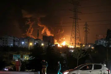 Teheran, Israel, depoh minyak 