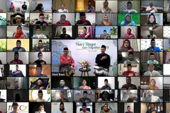 Majlis Perjumpaan Hari Raya Menteri diadakan secara dalam talian tahun ini. - Foto M KUASA TIGA (M3) 