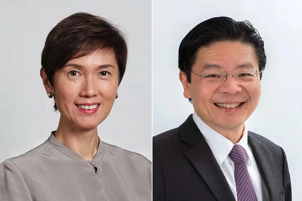 Menteri Perhubungan dan Penerangan, Cik Josephine Teo akan mengambil alih Encik Lawrence Wong pada 13 Jun ini. - Foto fail dan MOF