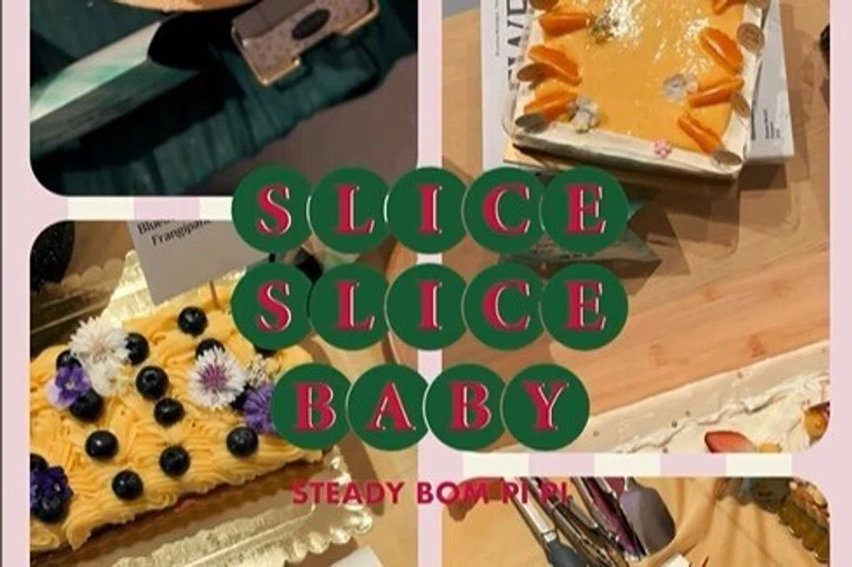 Acara edisi ketiga Slice, Slice Baby, menampilkan beraneka jenis kek daripada 19 peserta yang merupakan pembuat kek. Setiap perserta membawa tiga jenis kek untuk acara tersebut.