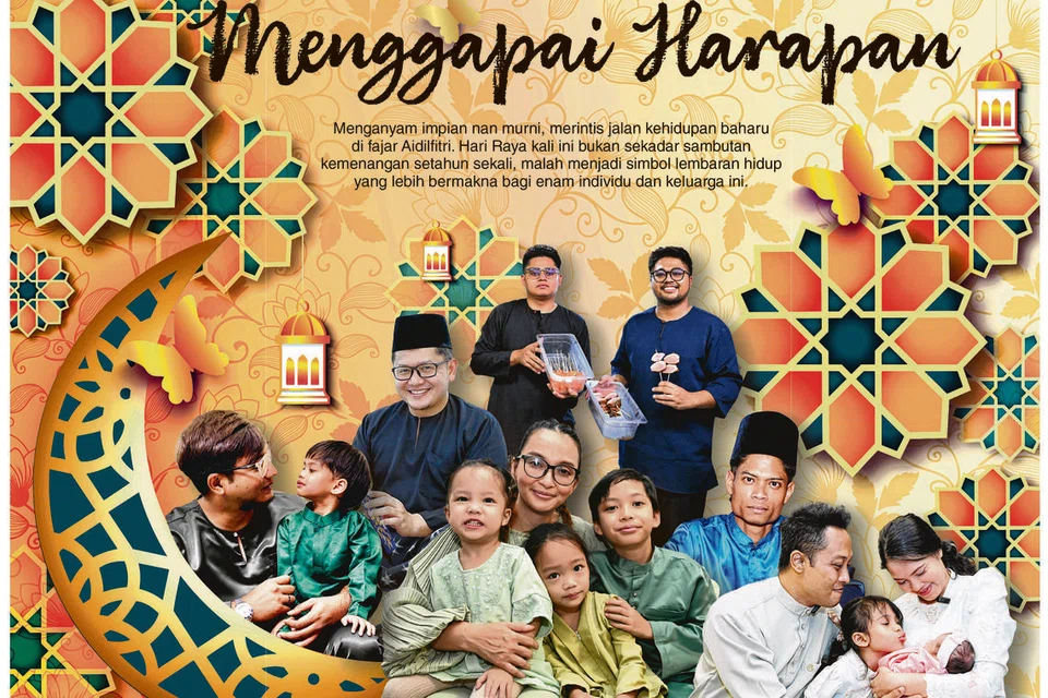 Berita Harian memaparkan kisah enam individu dan keluarga yang menyambut Syawal ini dengan sinar harapan yang lebih mendalam sebagai tanda bermulanya lembaran baharu yang lebih bererti buat mereka.