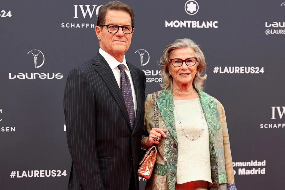 Fabio Capello bersama isterinya, Laura Ghisi, menghadiri majlis Anugerah Laureus World Sports Awards pada 22 April lalu. Beliau berjaya kembalikan piala La Liga ke gelanggang Real pada 2007, tetapi pada 28 Jun 2007, Capello dipecat kelab tersebut.