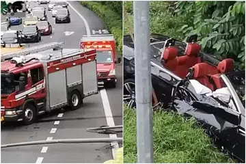 SCDF dimaklumkan tentang satu kemalangan jalanraya di CTE sekitar 9.20 pagi. 