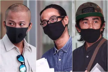 LANGGAR ARAHAN: Tiga lelaki, Rizani Sham Mohamed Hussin, 38 tahun, Mohamed Hafiz Mat Nadar, 36 tahun dan Zulman Mashonain, 38 tahun, masing-masing menghadapi dua tuduhan di bawah Akta Covid-19 (Langkah Sementara). Sebagai tambahan, Rizani dan Zulman masing-masing menghadapi enam tuduhan di bawah Peraturan Taman dan Pokok, sementara Hafiz menghadapi lima.