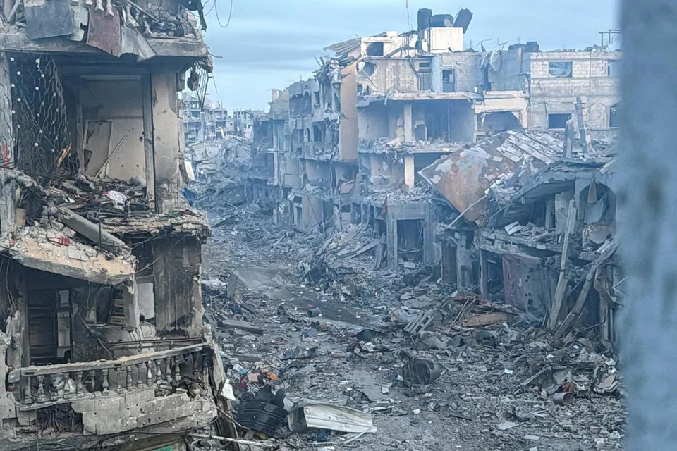 Tanah Gaza jadi padang jarak padang tekukur akibat perang Israel-Hamas. 