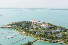 percutian, pulau, Pulau Nirup, resort mewah, cuti dekat Singapura