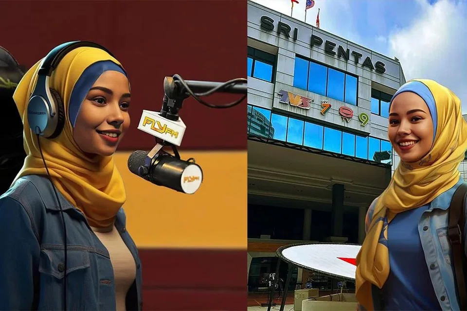 PENCAPAIAN TERBESAR: Deejay AI stesen radio Malaysia, Fly FM, Aina Sabrina, mula mendapat tempat di hati pendengar dan mencipta sejarah.