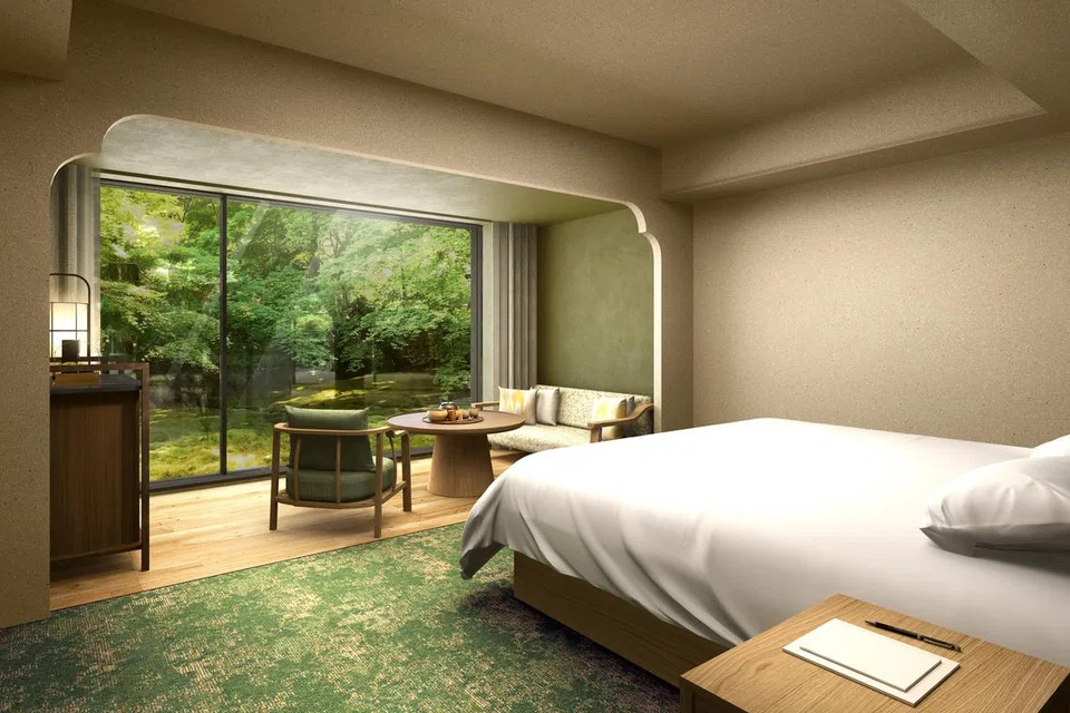 PILIHAN RAMAI: Jepun menduduki tempat pertama sebagai negara paling ingin dikunjungi dengan 53 peratus responden yang dtinjaua ingin melancong ke negara itu. Foto ini adalah merakam hotel mewah Shisui di Nara, Jepun.
