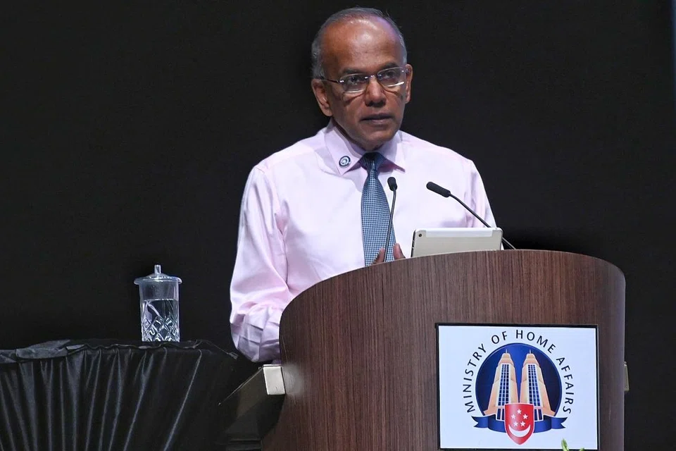 JAWAB SOALAN: Menteri Ehwal Dalam Negeri merangkap Undang-Undang, Encik K. Shanmugam, menjawab pertanyaan berhubung penyeliaan kawal selia yang dijalankan ke atas penganjuran Festival Filem Palestin. 