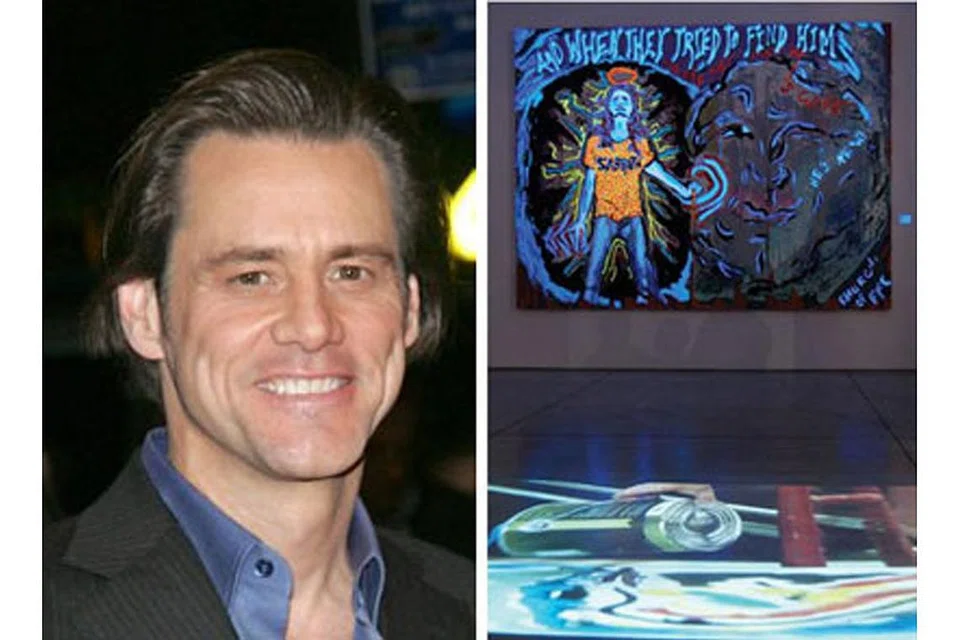JIM CARREY: Lukisannya beri takrifan tentang wanita dan isu politik. - Foto INSTAGRAM ARTARAMA