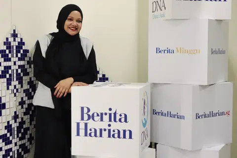 Norseha Sani di bilik berita, Berita Harian semasa satu sesi wawancara baru-baru ini. 