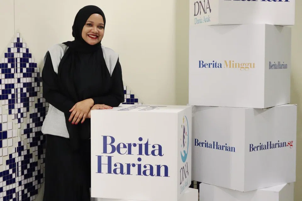 Norseha Sani di bilik berita, Berita Harian semasa satu sesi wawancara baru-baru ini. 