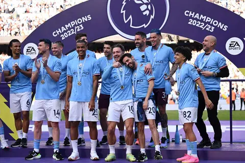 MENANG ADIL: Pep Guardiola berkata ramai yang tahu pasukan bimbingannya menang secara adil di padang.