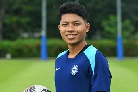 Harith Danish Irwan, 16 tahun, merupakan antara lima pemain yang berusia 17 tahun dan ke bawah di Sukan SEA 2025.
