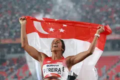 Sukan Asia, Shanti Pereira, emas, 200m