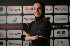 Dina Meshrif, antara pemain tenis meja terbaik Mesir, berada di Singapura menyertai pertandingan tenis meja antarabangsa 30 Januari hingga 9 Februari di Arena OCBC.