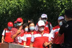 GE2020: Tan Cheng Bock tiba di Pusat Penamaan Calon bagi GRC West Coast