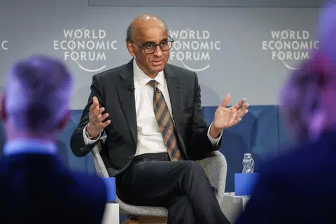 tharman, wef, kepercayaan domestik, dunia, forum ekonomi dunia, pekerjaan baik, teras dasar 