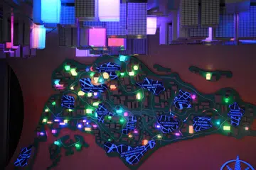 PERINGATI PEMBANGUNAN: ‘Kota Teroka Kita’ memaparkan transformasi Singapura, dari masa lalu, masa kini, hingga ke masa hadapan. Ia memberi tumpuan pada tema pengangkutan, kemampanan, evolusi bandar dan kehidupan Singapura.