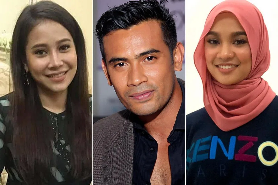 KELIRU: Remy Ishak (tengah) tersalah meletakkan kapsyen nama Nabila Razali (kanan) dalam gambar yang diambil bersama Farah Nabilah dalam gambar di Istagramnya. - Foto-foto fail