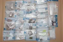 Dadah yang dirampas di unit perumahan di Yishun Street 44, termasuk 975 gram heroin.