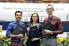 BIASISWA SOKONG PENYELIDIKAN: Cik Amillin dan Dr Izzuddin merupakan antara 38 penerima biasiswa Start MOE yang menyokong kerjaya mereka dalam penyelidikan dan akademik. Cik Amillin akan menyertai program PhD di Universiti Oxford, manakala Dr Izzuddin akan mengikuti program poskedoktoran di Universiti Harvard. - Foto M.O. SALLEH