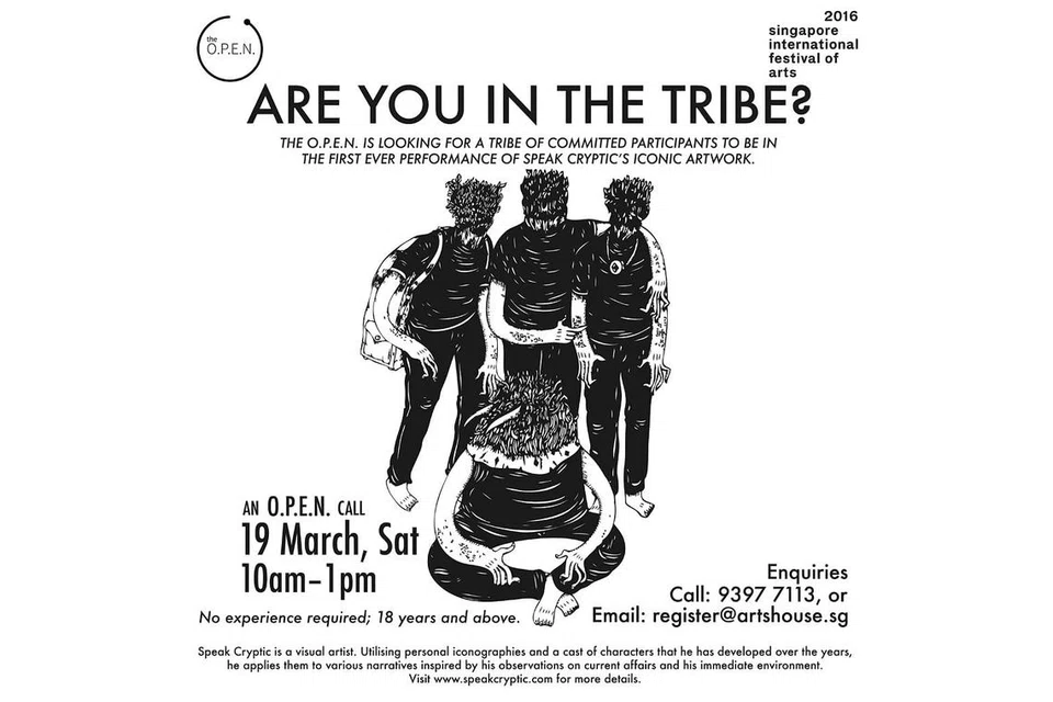 DIBUKA KEPADA AWAM: Mereka yang berminat menyertai persembahan The Tribe boleh mengikuti sesi uji bakat. - Foto THE O.P.E.N.