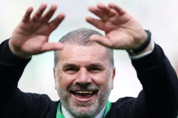 LATIHAN PENTING: Ange Postecoglou anggap latihan  pramusim menentang pasukan kuat yang dijalankan di Singapura adalah penting.