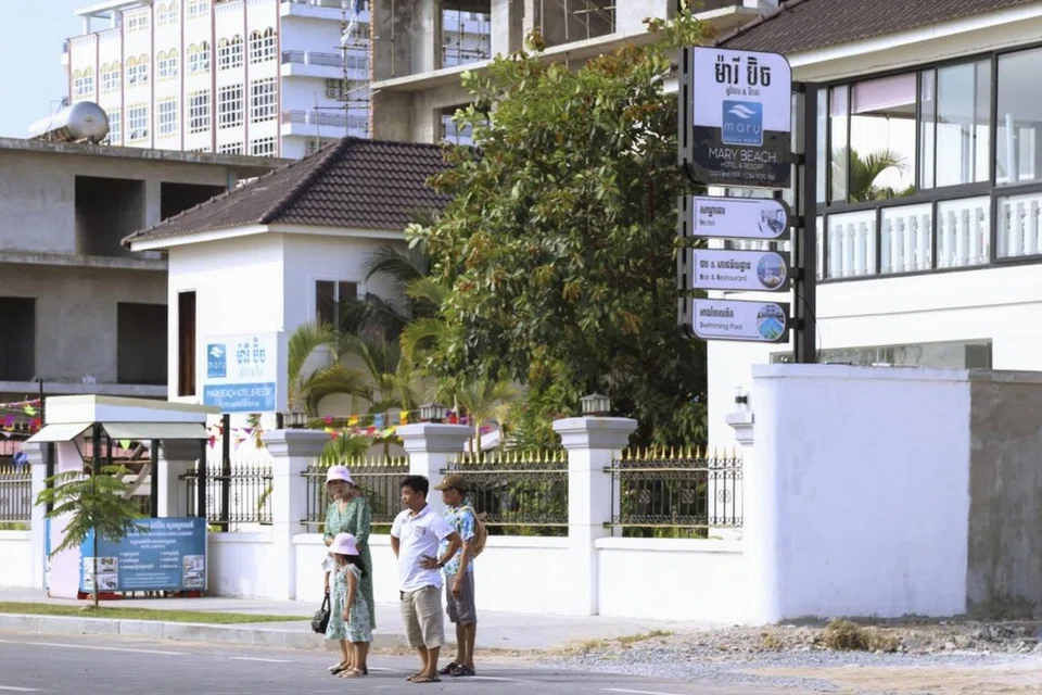 PENIPUAN SIBER: Sebuah pusat peranginan di Sihanoukville, Kemboja, di mana 19 warga Jepun dipercayai menjadi anggota kumpulan penipuan menginap dan kemudian dihantar pulang ke Tokyo.