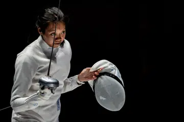 PERLU BAIKI DIRI: Olahragawati lawan pedang ‘epee’ Singapura, Kiria Tikanah, hanya berjaya mendapat tempat ke-15 dalam acara individu dan membawa skuad negara sampai ke suku akhir bagi acara berpasukan di Sukan Asia Hangzhou, China. 