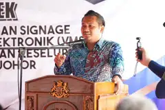 papan tanda, elektronik, Johor