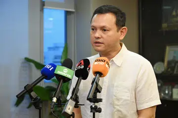 Pemangku Menteri Bertanggungjawab bagi Ehwal Masyarakat Islam, Encik Zaqy Mohamad bercakap dengan media pada 30 September di pejabat Majlis Ugama Islam Singapura (MUIS) di Braddell Road semasa mengumumkan senarai anggota dan skop tugasan jawatankuasa semakan tersebut.