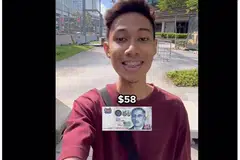 SEBAR KECERIAAN: Encik Muhammad Noor Tijany, yang lebih dikenali sebagai Donjany dalam dunia maya, telah memuat naik video Tik Tok pada Rabu yang menunjukkan beliau membeli dan mengagihkan makanan termasuk biryani dan minuman kepada beberapa pekerja asing.