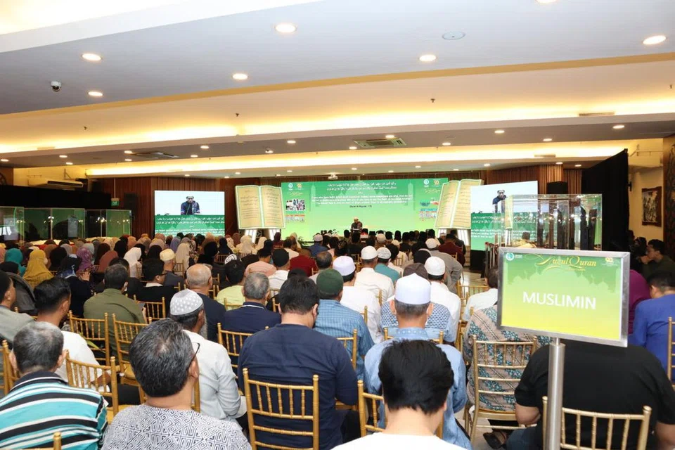 Majlis Nuzul Al-Quran 2023 di Pusat Islam Jamiyah mendapat sambutan baik hadirin.