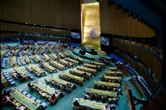 BINCANG ISU DUNIA: Sesi ke-78 Perhimpunan Agung Pertubuhan Bangsa-Bangsa Bersatu (Unga) di New York memberi tumpuan kepada isu  seperti krisis makanan sejagat, kenaikan harga makanan, pemanasan global dan konflik Ukraine-Russia.