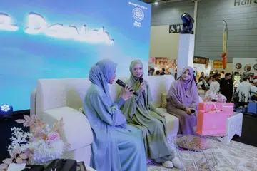 SalamFest menawarkan tiga hari penuh keseronokan, ilmu dan pengalaman rohani yang unik. Personaliti radio terkenal, Aura Shai (kiri), selebriti Malaysia, Nora Danish (tengah) dan Ustazah Shameem Sultanah, antara yang memeriahkan SalamFest 2024. 