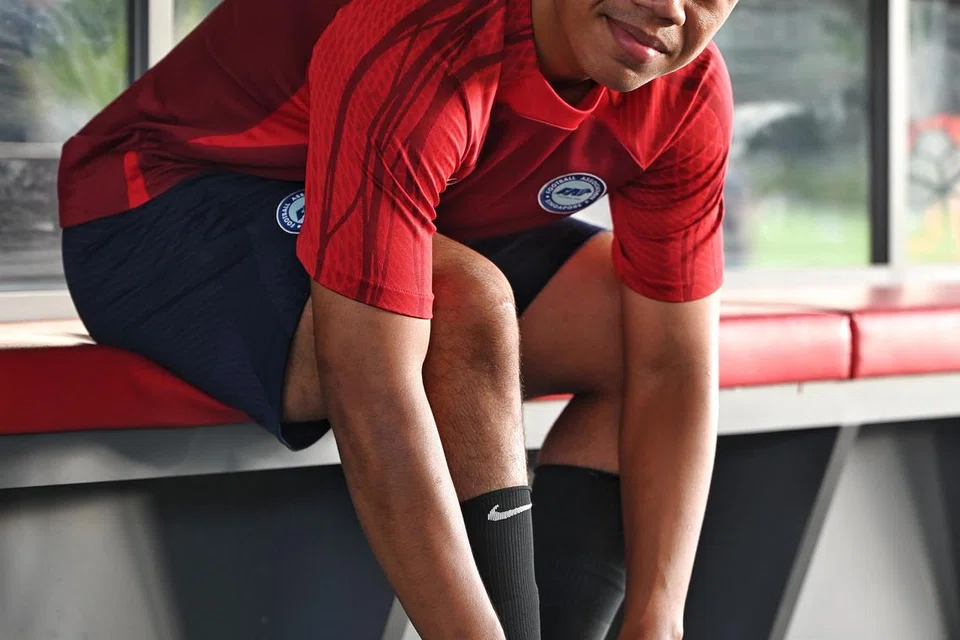 Pemain pertahanan Young Lions, Nur Adam Abdullah, 23 tahun, yakin pemain Singa akan memberikan yang terbaik. 
