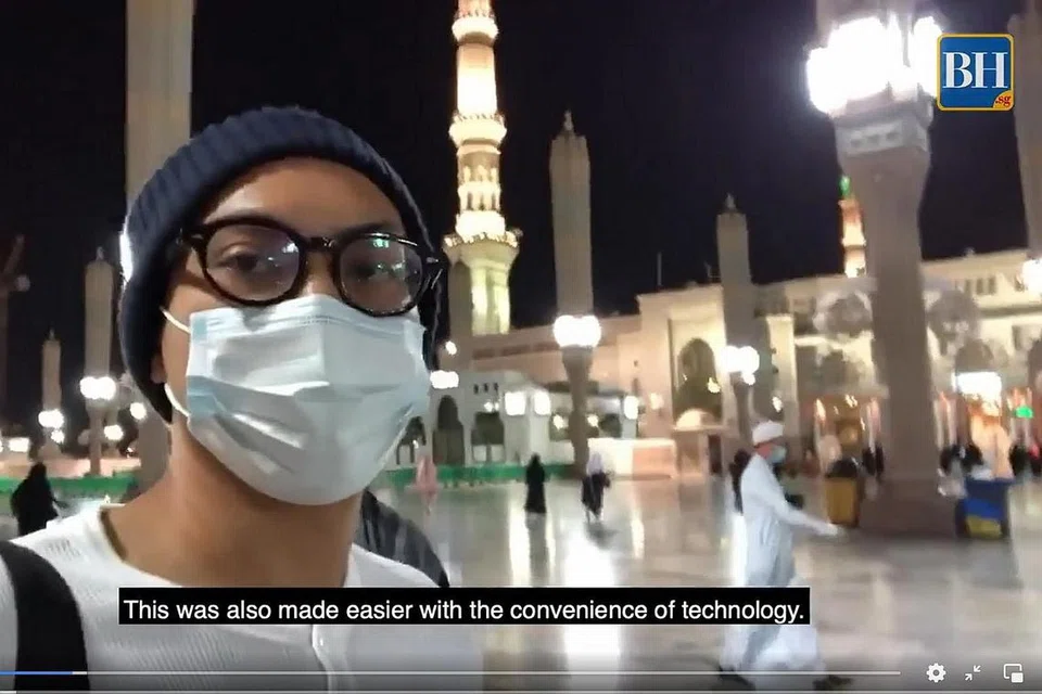 BERITA DARI TANAH SUCI: Antara laporan Encik Harith yang mengunjungi Makkah dan Madinah tahun lalu untuk membuat liputan berkaitan keadaan di Tanah Suci susulan pengumuman Arab Saudi bahawa ia akan mula menerima pelawat asing yang divaksin penuh tahun lalu.