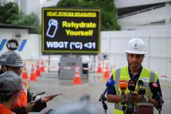 haba, pekerja, AI tapak binaan, keselamatan haba