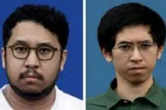 Dua anak mantan Menteri Kewangan Malaysia, Allahyarham Tun Daim Zainuddin, Encik Muhammed Amir (kiri) dan Encik Muhammed Amin, dikenakan waran tangkap kerana gagal hadir untuk menghadapi pertuduhan di mahkamah pada 7 April.