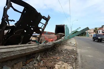 Kerosakan di pelabuhan La Guaira di Venezuela, yang berlaku semasa operasi ketenteraan Amerika Syarikat (AS) yang membawa kepada penahanan Presiden Nicolas Maduro pada 3 Januari.