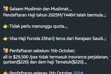 Ejen haji ‘VIP’ memasarkan melalui WhatsApp pakej haji tidak rasmi menggunakan visa pelancong untuk menunaikan haji pada 2025.