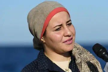 CIK BASSAND AL-BESTAWI: Bekerja sebagai jurutera petroleum dan perlombongan dan kimpalan bawah laut dan pengajar menyelam komersial. Wanita Mesir ini dipercayai wanita pertama yang bekerja dalam bidang tersebut di Timur Tengah. - Foto FACEBOOK BASSAND AL-BESTAW, AL-AHRAM WEEKLY