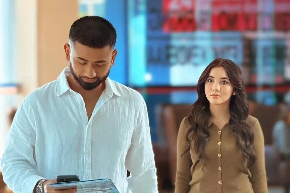 Redza Rosli (kiri) bergandingan bersama Sweet Qismina dalam drama 55 episod, ‘Dendam Seorang Madu’ yang mula bersiaran pada Mac 2025. 