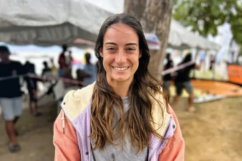 Peserta dari Canada, Cik Ariane Latulippe, 26 tahun.