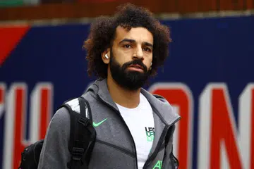 PENUH EMOSI: Penyerang Liverpool, Mohamed Salah, menyampaikan mesej keprihatinan terhadap situasi di Gaza.